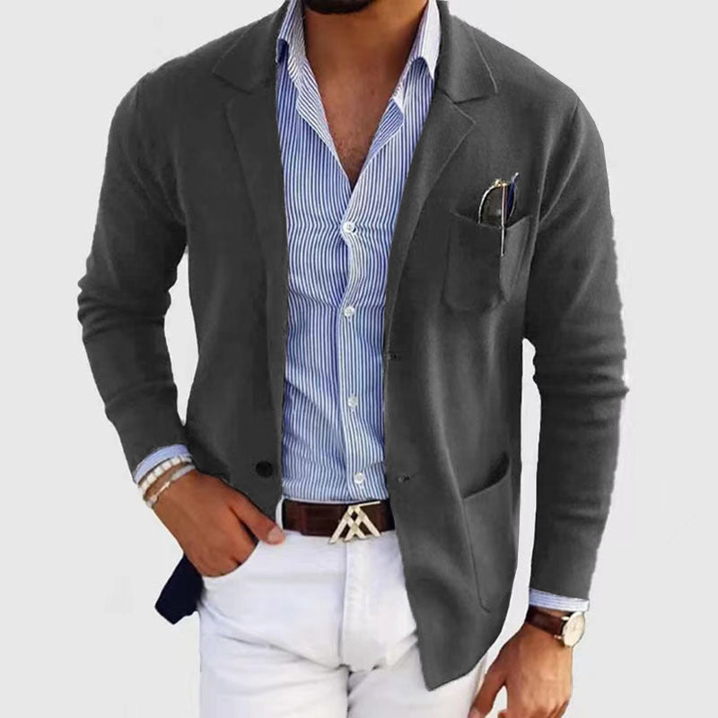 Men's Casual Polyester Blazer