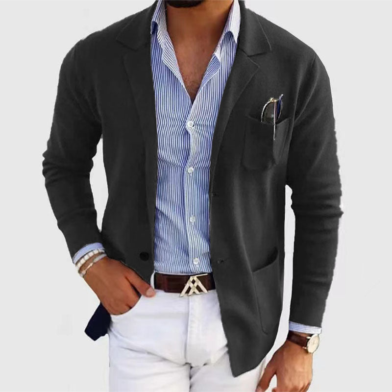 Men's Casual Polyester Blazer