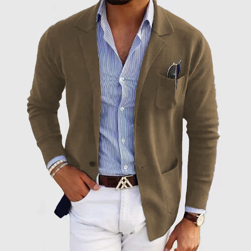 Men's Casual Polyester Blazer
