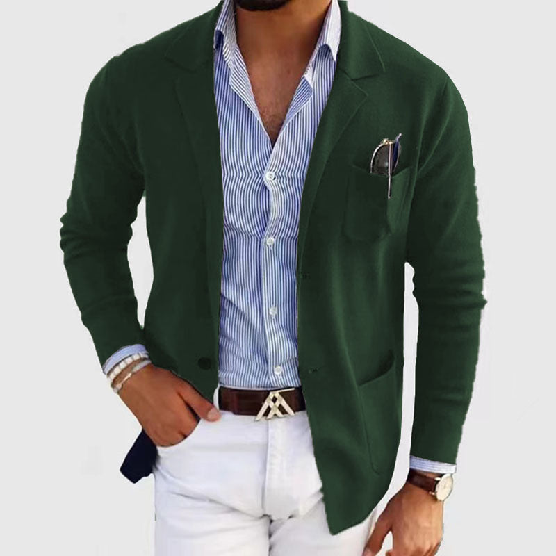 Men's Casual Polyester Blazer