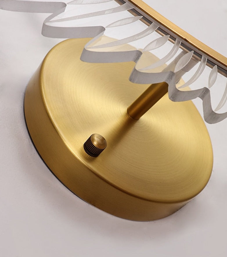 AngelGlow - Golden Winged Wall Lamp