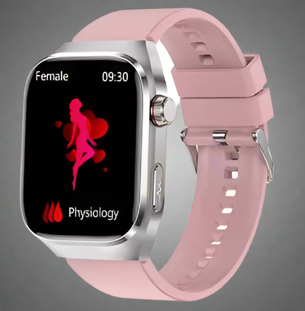 Advanced Health Smartwatch with ECG, Blood Sugar Monitoring, 2.04-Inch AMOLED Display – Waterproof Fitness Tracker