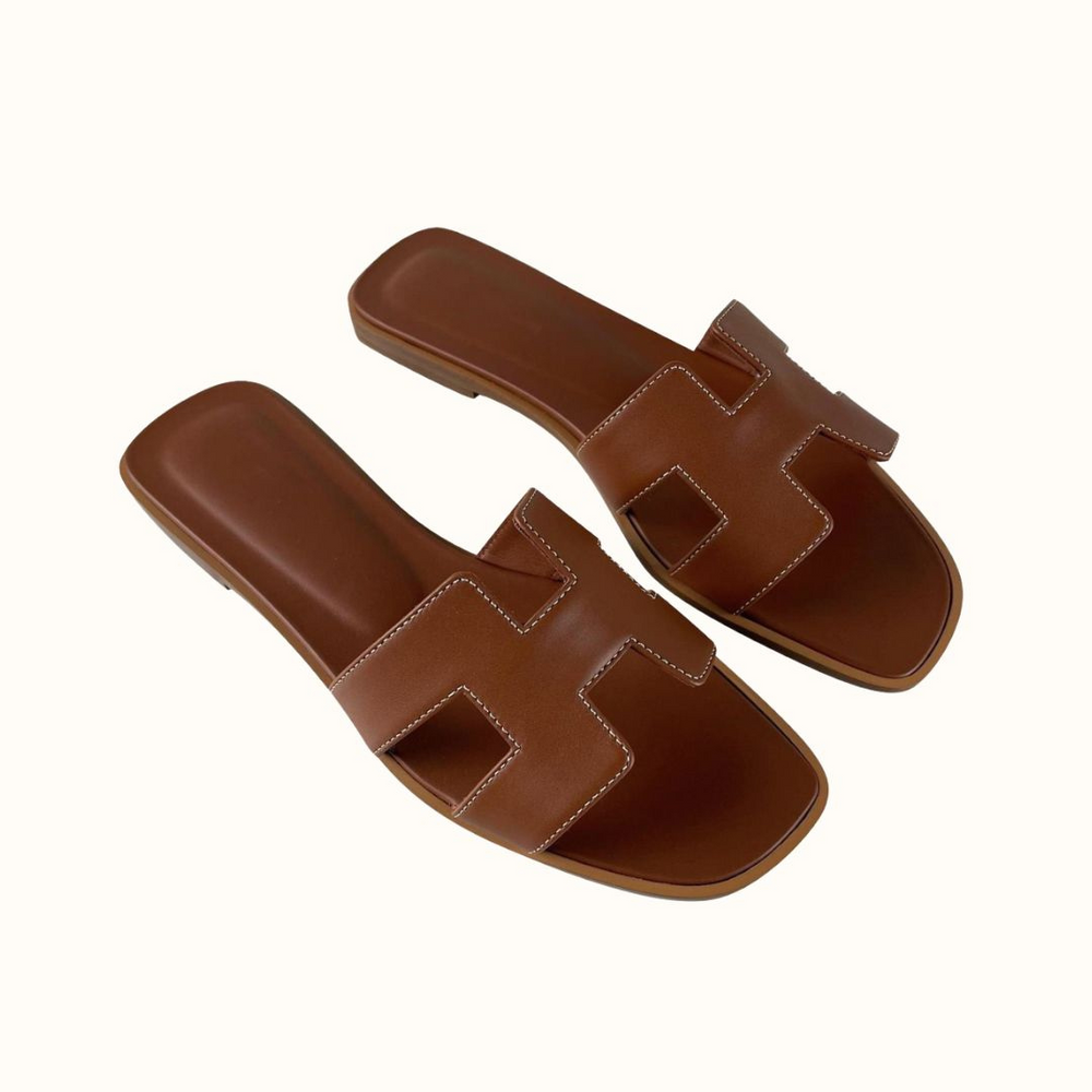 H Sandal | Modern Leather H-Design Sandals