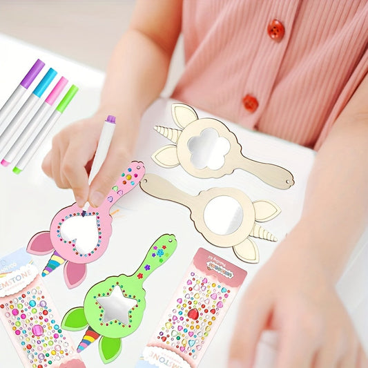 WhimsyReflections - DIY Unicorn Mirror with Hand-Painted Design