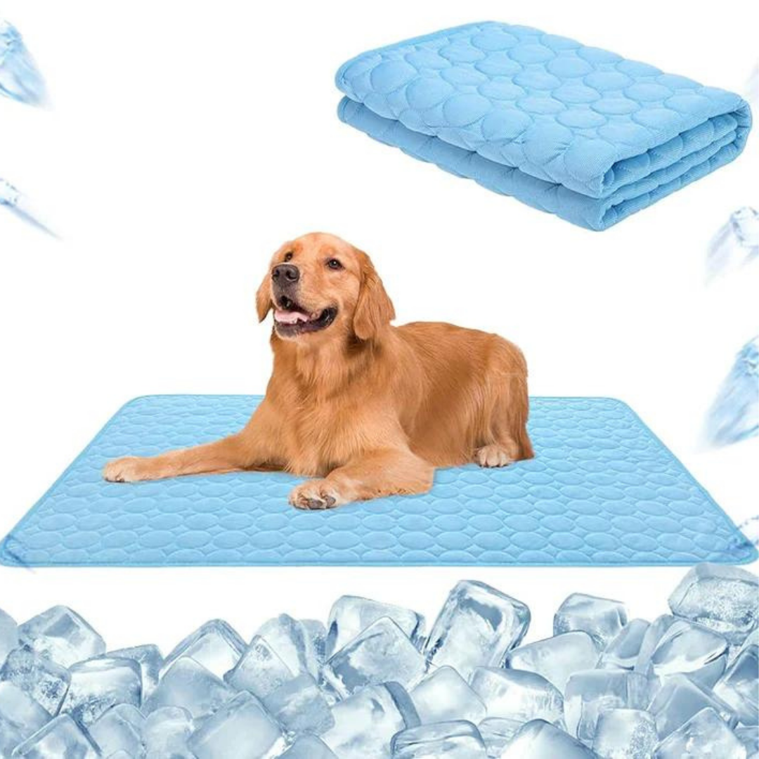 Self-Cooling Dog Cooling Mat – Non-Toxic, Plush Dog Bed for Comfortable Indoor & Outdoor Use, Easy to Clean, Multiple Sizes