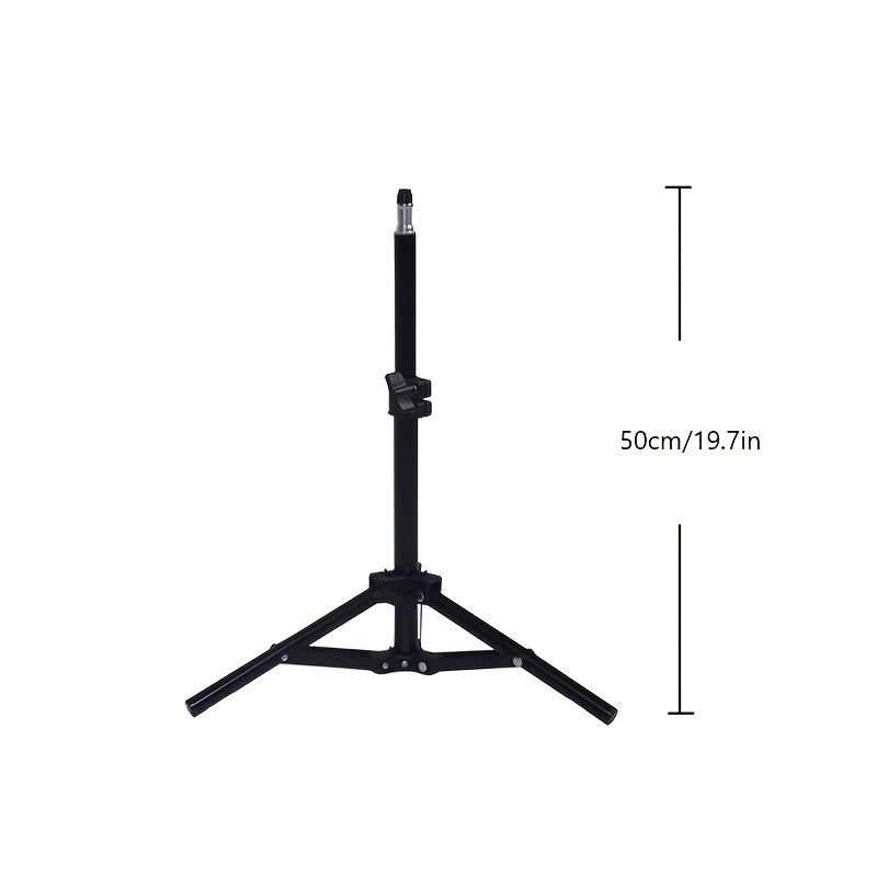 10-Inch LED Ring Light with Adjustable Tripod and Phone Holder - Ideal for Makeup, Photography, and Vlogging