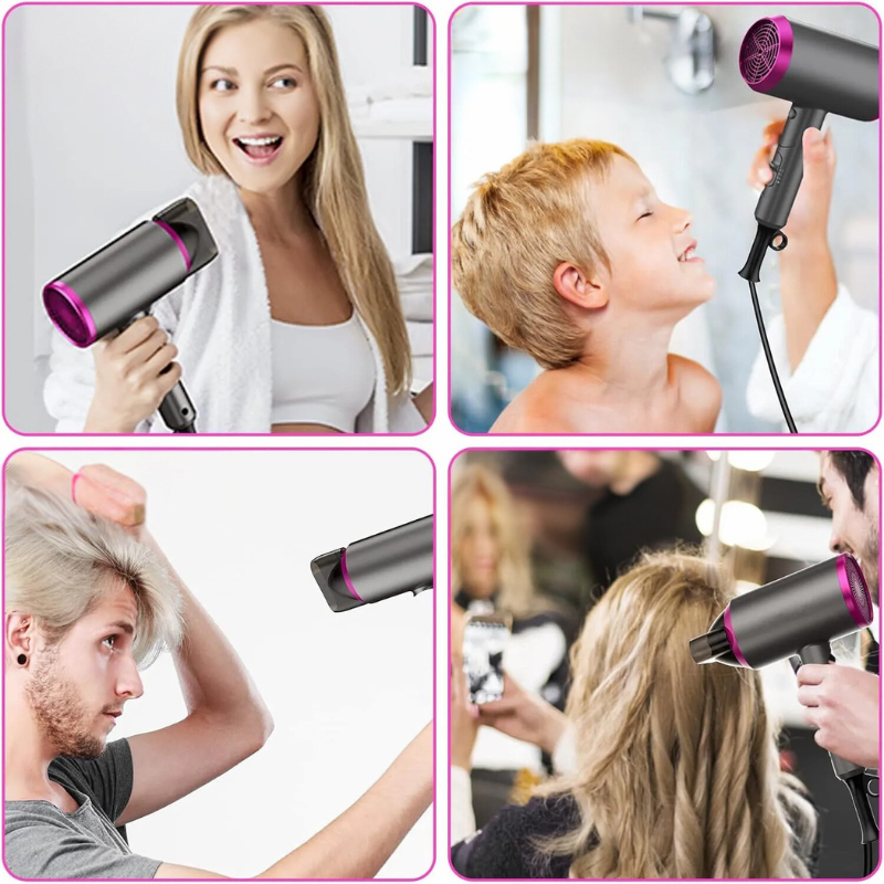 AirFlow Pro - Compact Hair Dryer with Diffuser and Concentrator