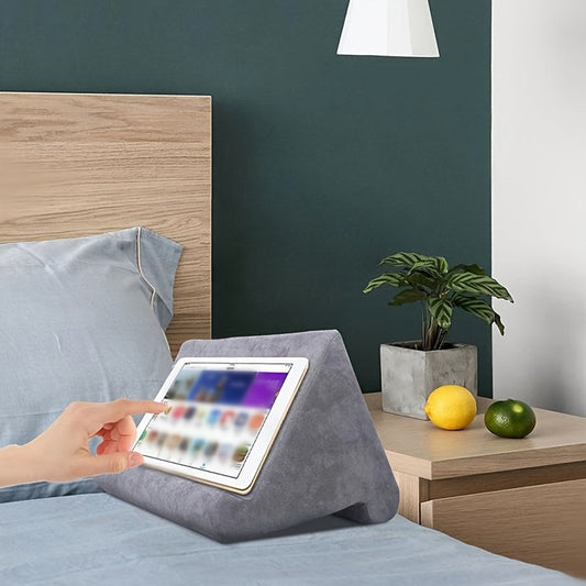 Adjustable Tablet Stand Holder with Soft Fabric Design for iPad and Tablets – Perfect for Reading and Movies