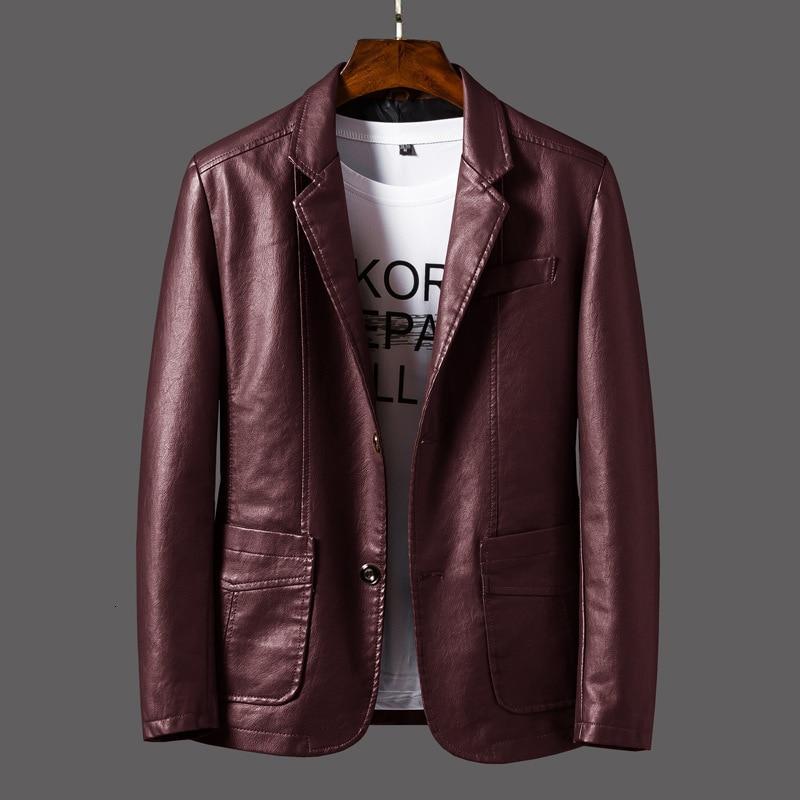 Men's Premium Leather Modern Cut Blazer Jacket