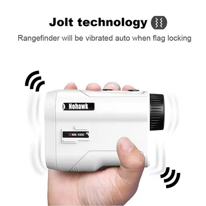 Advanced Golf Rangefinder with Slope Compensation, 914m Range, 6x Magnification – Accurate Golf Distance Finder with Vibration Feedback