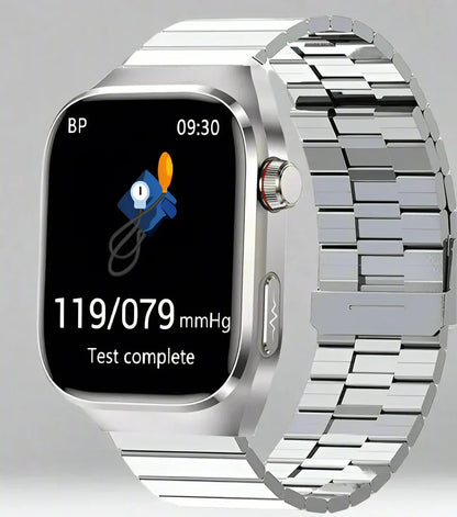 Advanced Health Smartwatch with ECG, Blood Sugar Monitoring, 2.04-Inch AMOLED Display – Waterproof Fitness Tracker