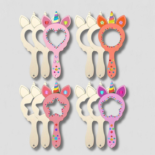 WhimsyReflections - DIY Unicorn Mirror with Hand-Painted Design