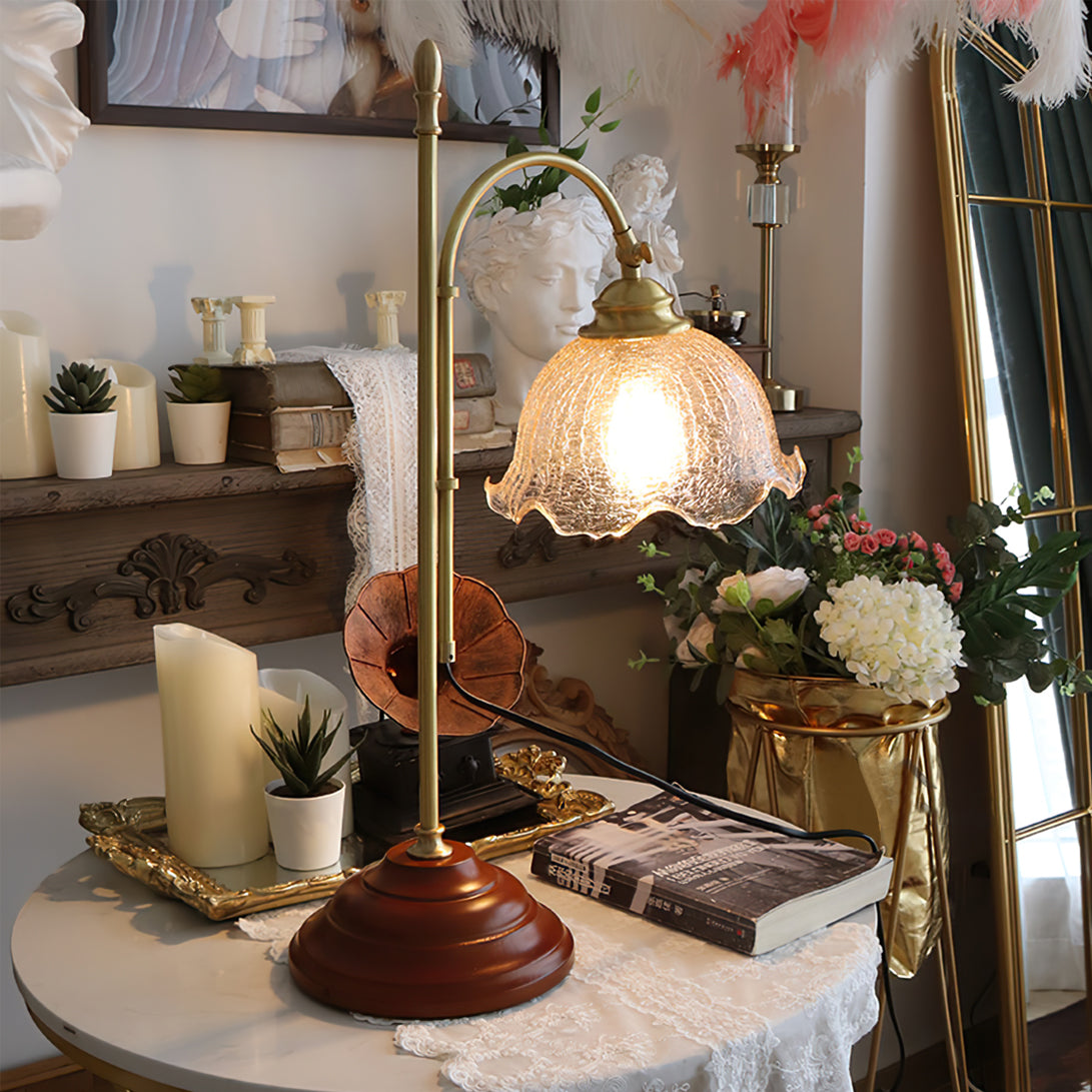 AgedRadiance - Lamp with Textured Patina Look and Soft Glow