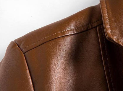 Men's Premium Leather Modern Cut Blazer Jacket